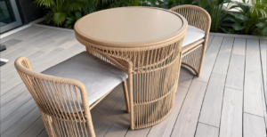 Woven rattan set
